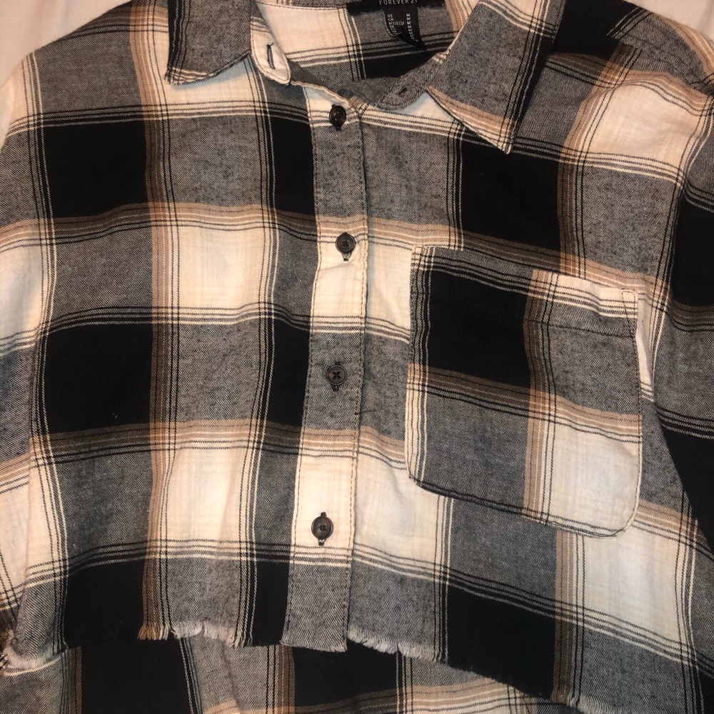 Cropped flannel